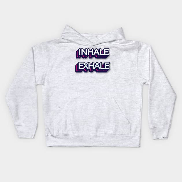 INHALE EXHALE || YOGA DESIGN Kids Hoodie by STUDIOVO